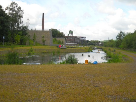 Wassergarten Reden mit dem ehemaligen Bergwerk